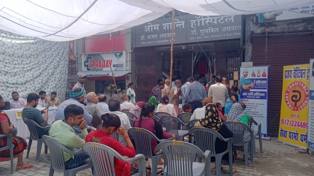 काली बाड़ी रोड, सिविल लाइंस, बरेली में सफलतापूर्वक निःशुल्क संपूर्ण स्वास्थ्य जांच शिविर का आयोजन किया गया।